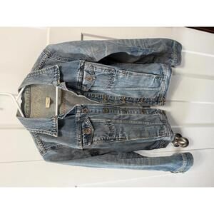 Madewell jean jacket classic fit medium wash button up size small